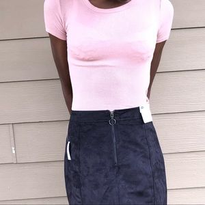 Charlotte Russe peach crop top